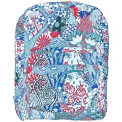 Floral Jungle Blue Full Print Backpack by okhismakingart