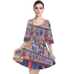 Coney Island Freak Show Velour Kimono Dress by StarvingArtisan