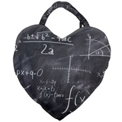 Mathematics Giant Heart Shaped Tote by snowwhitegirl