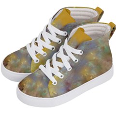 Abstract: Candle And Nail Polish Kids  Hi-top Skate Sneakers by okhismakingart