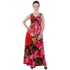 Lovely Lilies  Empire Waist Velour Maxi Dress by okhismakingart