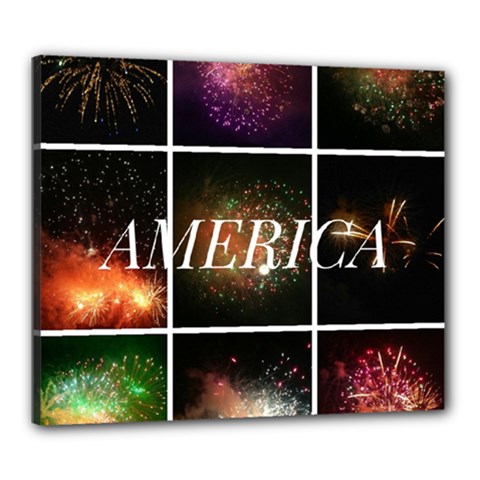 America Canvas 24  X 20  (stretched) by okhismakingart