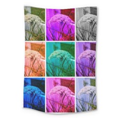 Color Block Queen Annes Lace Collage Large Tapestry by okhismakingart