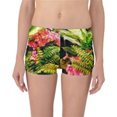 Fern Jungle Reversible Boyleg Bikini Bottoms by okhismakingart