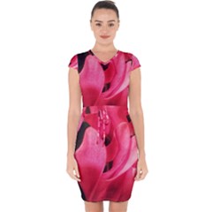 Pink Capsleeve Drawstring Dress  by okhismakingart