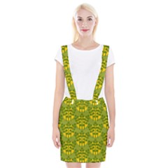 Texture Plant Herbs Green Braces Suspender Skirt by Mariart