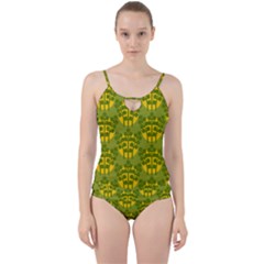 Texture Plant Herbs Green Cut Out Top Tankini Set by Mariart