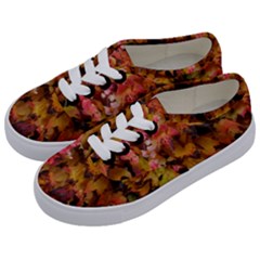Red And Yellow Ivy Kids  Classic Low Top Sneakers by okhismakingart