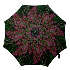 Pink-fringed Leaves Hook Handle Umbrellas (medium) by okhismakingart