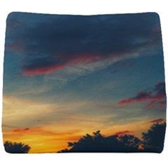Muted Sunset Seat Cushion by okhismakingart