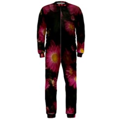 Purple Flowers With Yellow Centers Onepiece Jumpsuit (men)  by okhismakingart