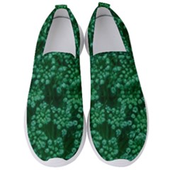 Green Queen Anne s Lace (up Close) Men s Slip On Sneakers by okhismakingart