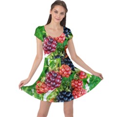 Blackberries Cap Sleeve Dress by okhismakingart
