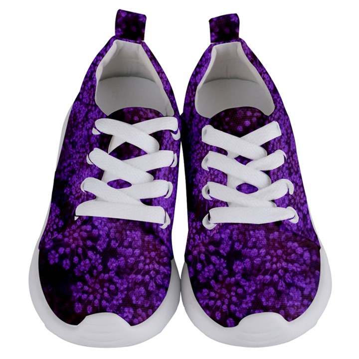 Purple Queen Anne s Lace Landscape Kids  Lightweight Sports Shoes