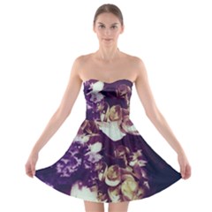 Soft Purple Hydrangeas Strapless Bra Top Dress by okhismakingart