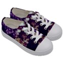 Soft Purple Hydrangeas Kids  Low Top Canvas Sneakers View3