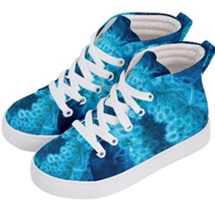 Blue Closing Queen Annes Lace Kids  Hi-top Skate Sneakers by okhismakingart