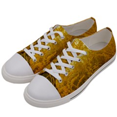 Gold Goldenrod Women s Low Top Canvas Sneakers by okhismakingart