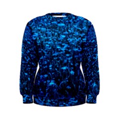 Blue Queen Anne s Lace Hillside Women s Sweatshirt by okhismakingart