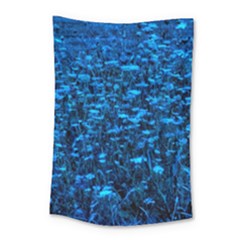 Blue Queen Anne s Lace Hillside Small Tapestry by okhismakingart