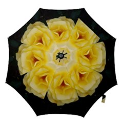 Pale Yellow Rose Hook Handle Umbrellas (small) by okhismakingart