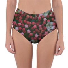 Floral Stars Reversible High-waist Bikini Bottoms