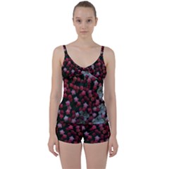 Floral Stars Tie Front Two Piece Tankini