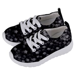 Floral Stars -black And White, High Contrast Kids  Lightweight Sports Shoes by okhismakingart