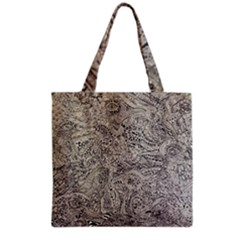 Zentangle Birds Grocery Tote Bag by 100rainbowdresses