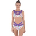 Donut pattern with funny candies Bandaged Up Bikini Set  View1