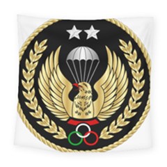 Iranian Army Parachutist Freefall Master 2nd Class Badge Square Tapestry (large) by abbeyz71