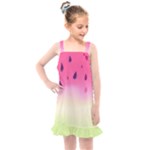 Watermelon Pastel Gradient Pink Watermelon Pastel Gradient Kids  Overall Dress