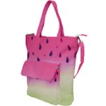 Watermelon Pastel Gradient Pink Watermelon Pastel Gradient Shoulder Tote Bag