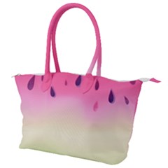 Watermelon Pastel Gradient Pink Watermelon Pastel Gradient Canvas Shoulder Bag by genx