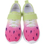 Watermelon Pastel Gradient Pink Watermelon Pastel Gradient Women s Velcro Strap Shoes