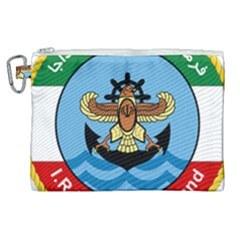 Official Insignia Of Iranian Navy Air Command Canvas Cosmetic Bag (xl) by abbeyz71