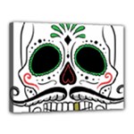 Day Of The Dead Skull Sugar Skull Canvas 16  x 12  (Stretched)