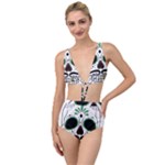Day Of The Dead Skull Sugar Skull Tied Up Two Piece Swimsuit