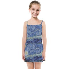 The Starry Night Starry Night Over The Rhne Pain Kids  Summer Sun Dress by Sudhe
