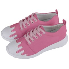 Ice Cream Pink Melting Background Men s Lightweight Sports Shoes by genx