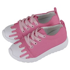 Ice Cream Pink Melting Background Kids  Lightweight Sports Shoes by genx