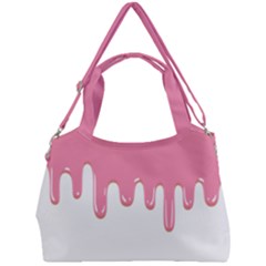 Ice Cream Pink Melting Background Double Compartment Shoulder Bag by genx