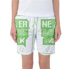 Never Look Back Women s Basketball Shorts by Melcu