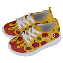 Pizza Topping Funny Modern Yellow Melting Cheese And Pepperonis Kids  Lightweight Sports Shoes by genx