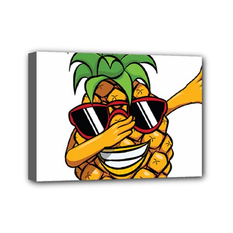 Dabbing Pineapple Sunglasses Shirt Aloha Hawaii Beach Gift Mini Canvas 7  X 5  (stretched) by SilentSoulArts