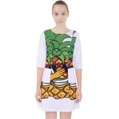 Dabbing Pineapple Sunglasses Shirt Aloha Hawaii Beach Gift Pocket Dress by SilentSoulArts