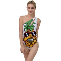 Dabbing Pineapple Sunglasses Shirt Aloha Hawaii Beach Gift To One Side Swimsuit by SilentSoulArts