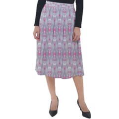 Seamless Pattern Background Classic Velour Midi Skirt  by HermanTelo