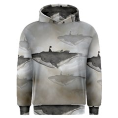 Awesome Fantasy Whale With Women In The Sky Men s Overhead Hoodie by FantasyWorld7