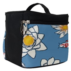 Koi Pattern Japanese Background Make Up Travel Bag (small) by Pakrebo